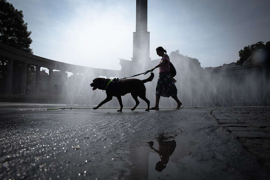 Climate Change Impact Austria - City heatwave. Climate Change Impact Austria - City heatwave.