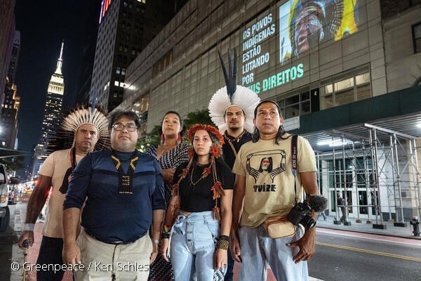 Destruction of Brazil’s forests and Indigenous Peoples’ lands highlighted in New York City ahead of Brazil President’s speech at the UN